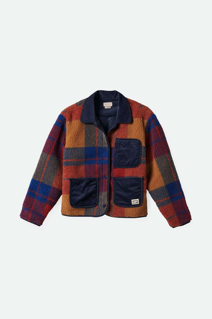 Women'sDelilah Sherpa Jacket - Multi Color Plaid| Main