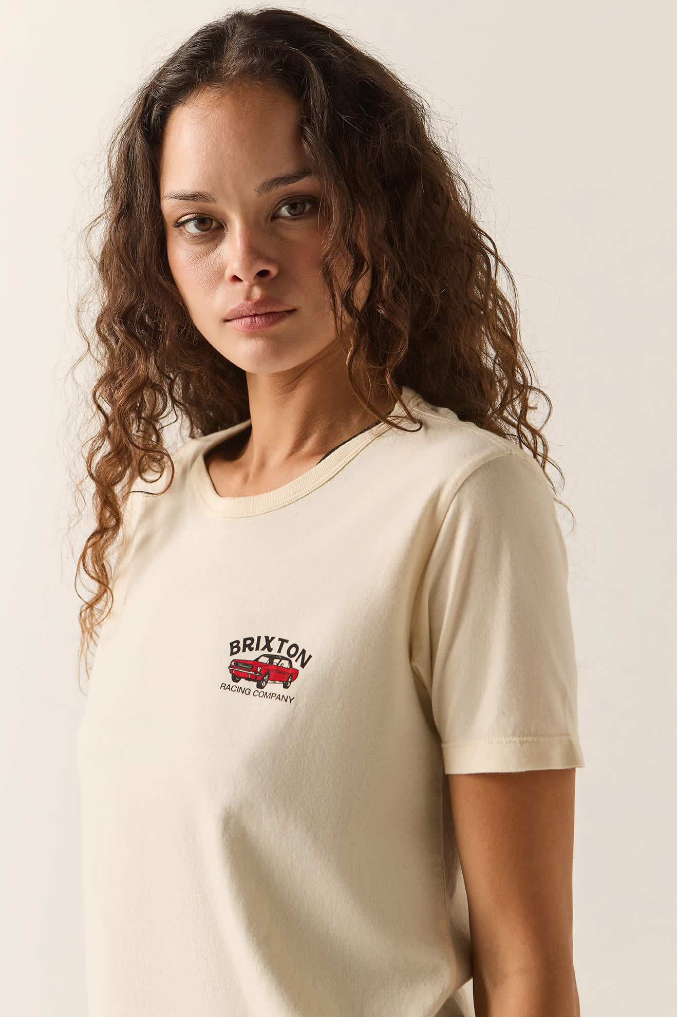Women's High Speed Standard Crew T-Shirt in the color Whitecap - Women's Side View