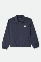 Men's Trademark Lightweight Garage Zip Jacket in the color Washed Navy - Front Product View