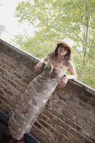 Women's The Tie Dress in the color Mid Century Cowboy Print - Women's Lifestyle image