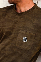 Men's Journey Short Sleeve Pocket T-Shirt in the color Olive Tiger Camo - Men's Lifestyle image