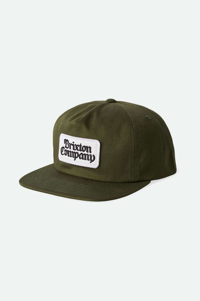 Brixton Unisex Norvell Snapback - Dark Olive | Main