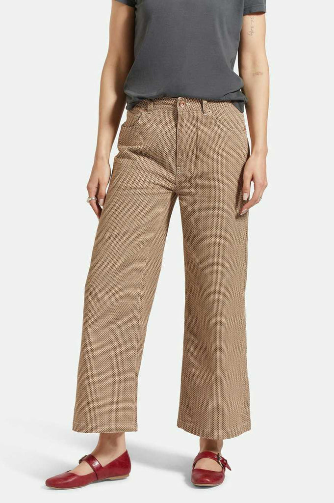 Brixton Margo Cropped 5-Pocket Pant - Whitecap/Pine Houndstooth