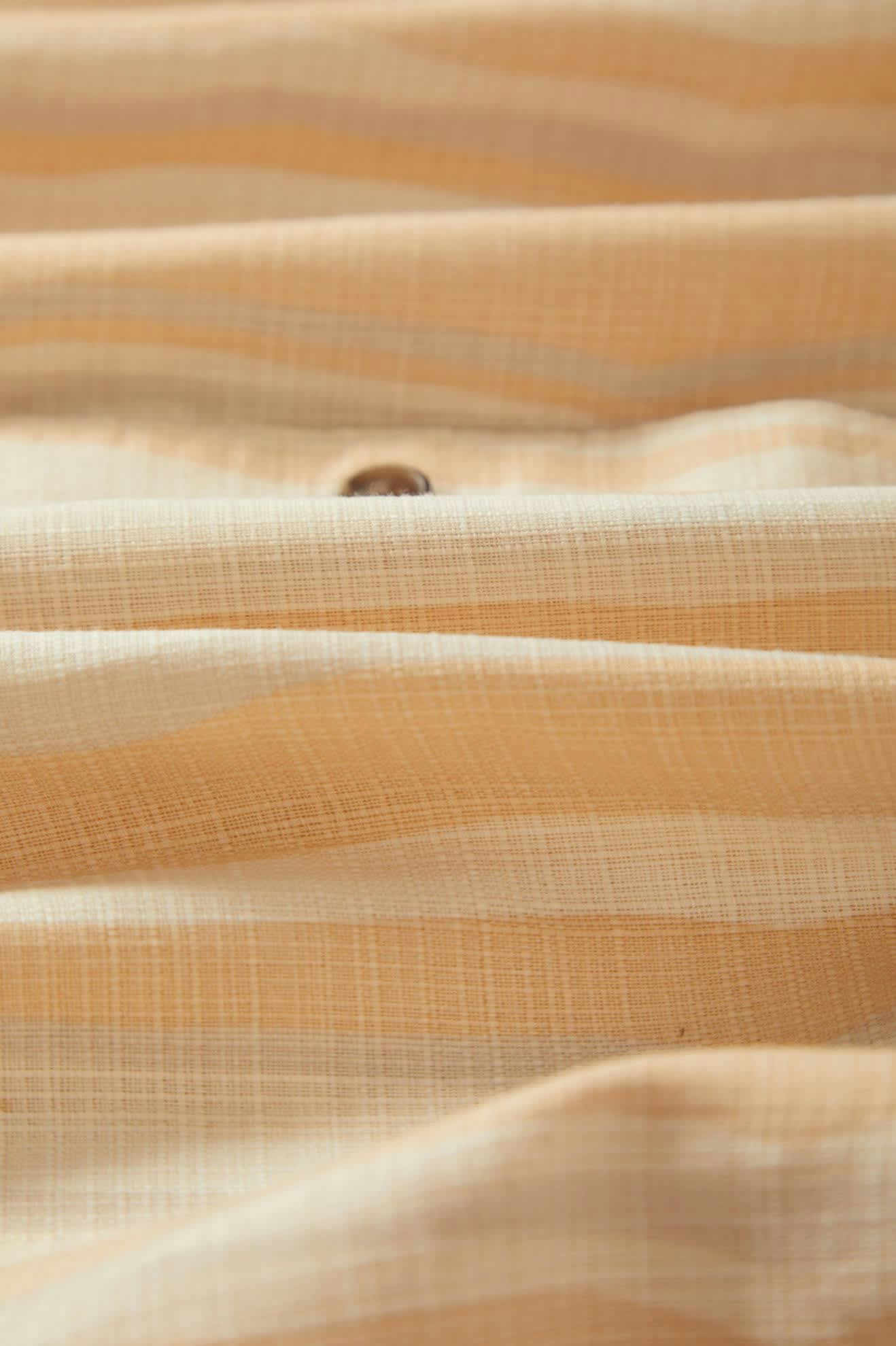 Men's CRU Slub Relaxed S/S Shirt in the color Hazelnut/Painterly Stripe - Additional Laydown image