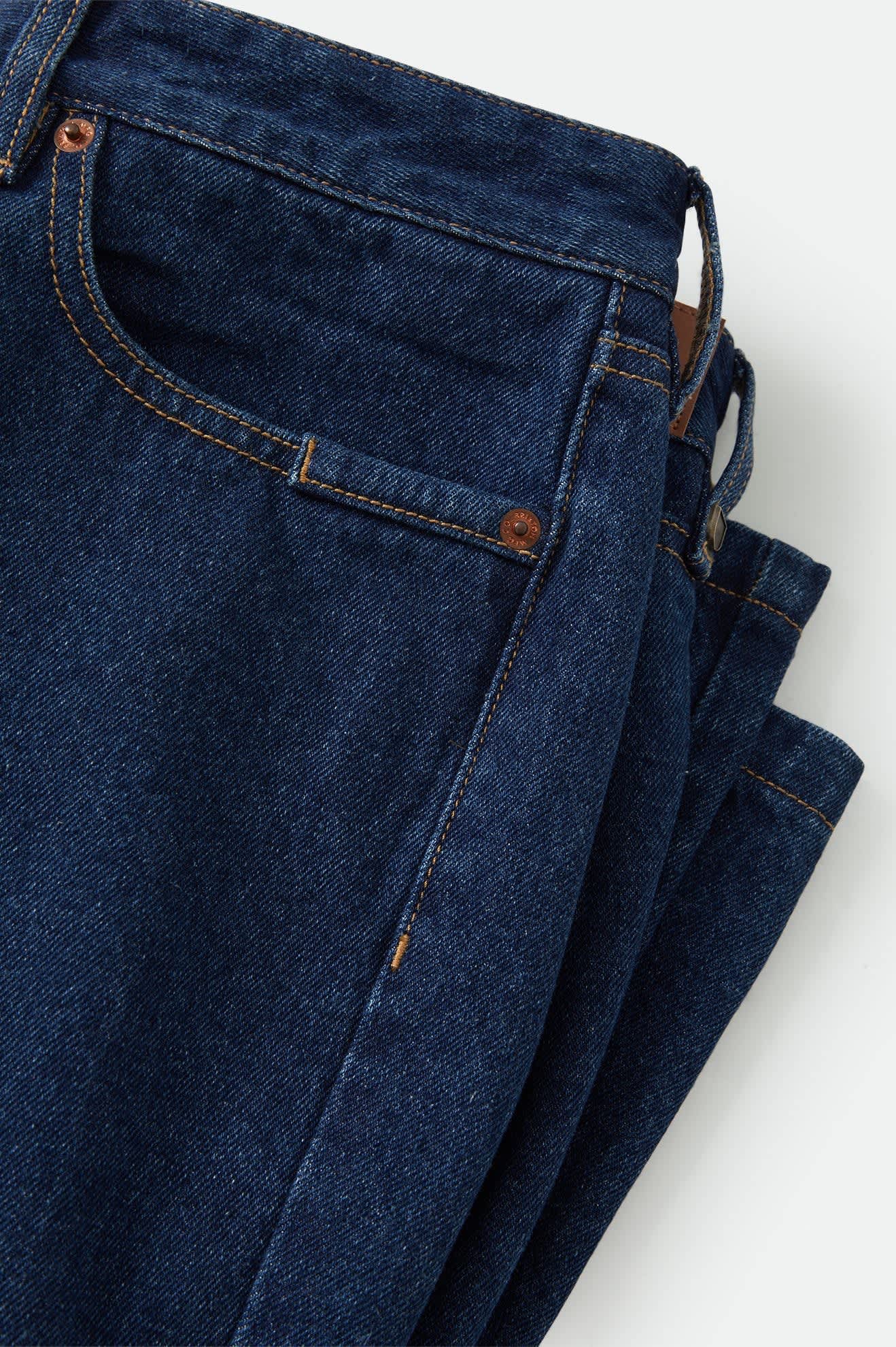 Men's Builders 5-Pocket Pant in the color Dark Denim - Additional Laydown image