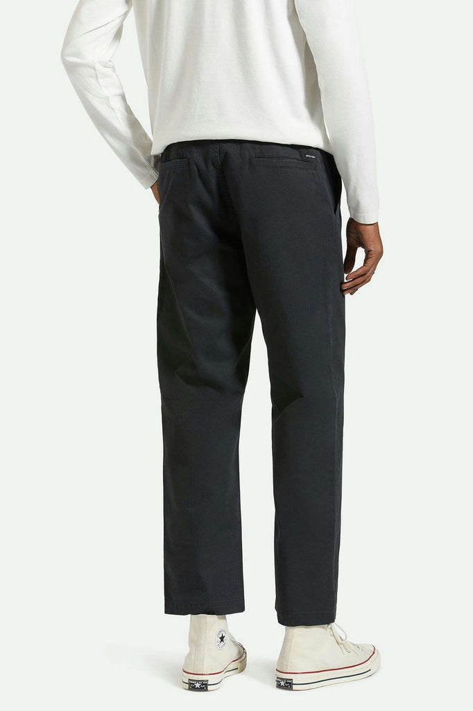 Men's Lifestyle 2 | Surplus Herringbone Relaxed Trouser Pant - Washed Black