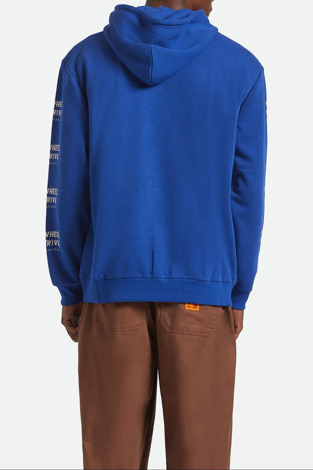 Men's Ford Mud Marathon Relaxed Fleece Hoodie in the color Ford Blue - Men's Back View