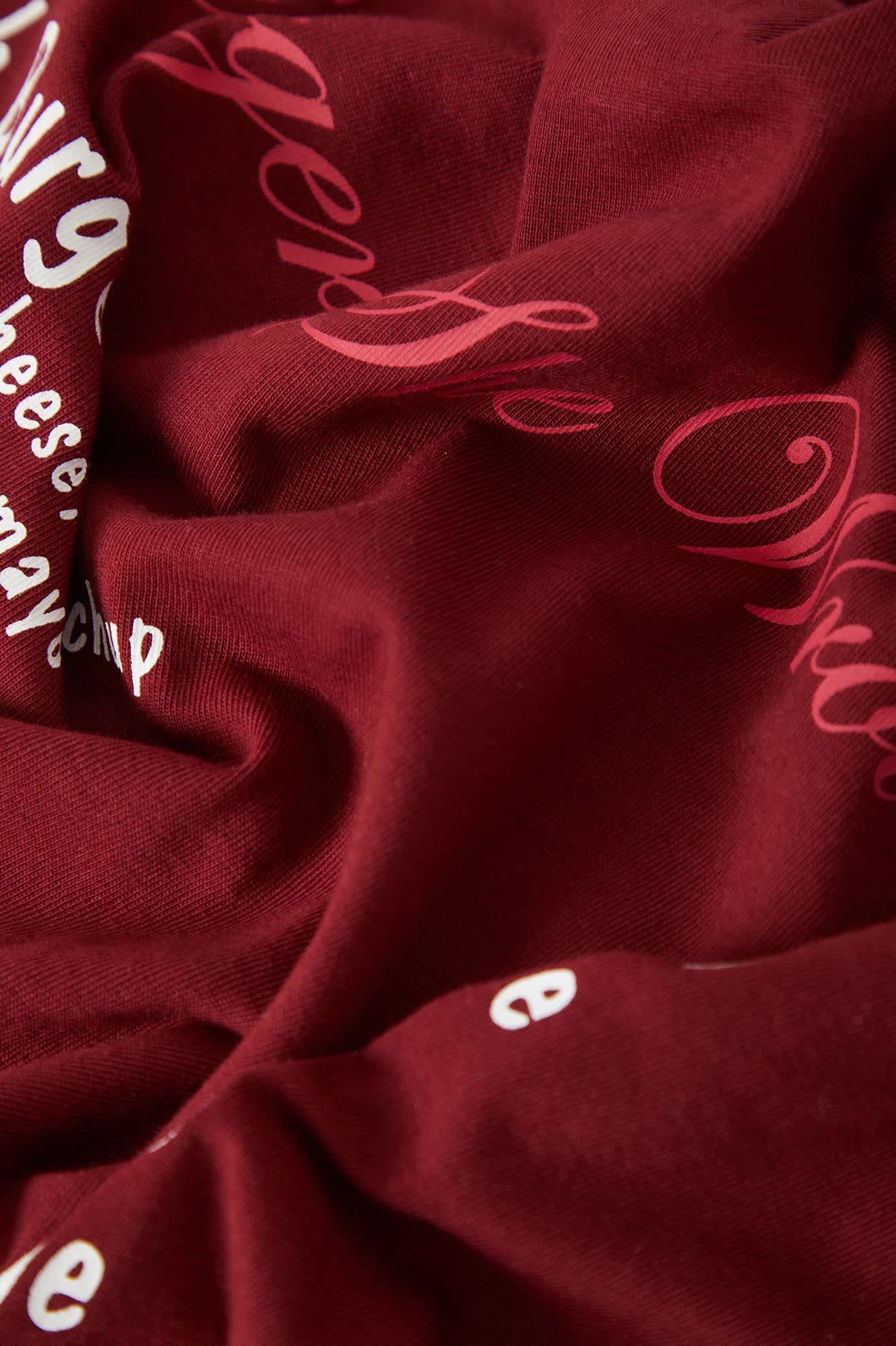 Men's Burger She Wrote Pocket T-Shirt in the color Burgundy - Additional Laydown image