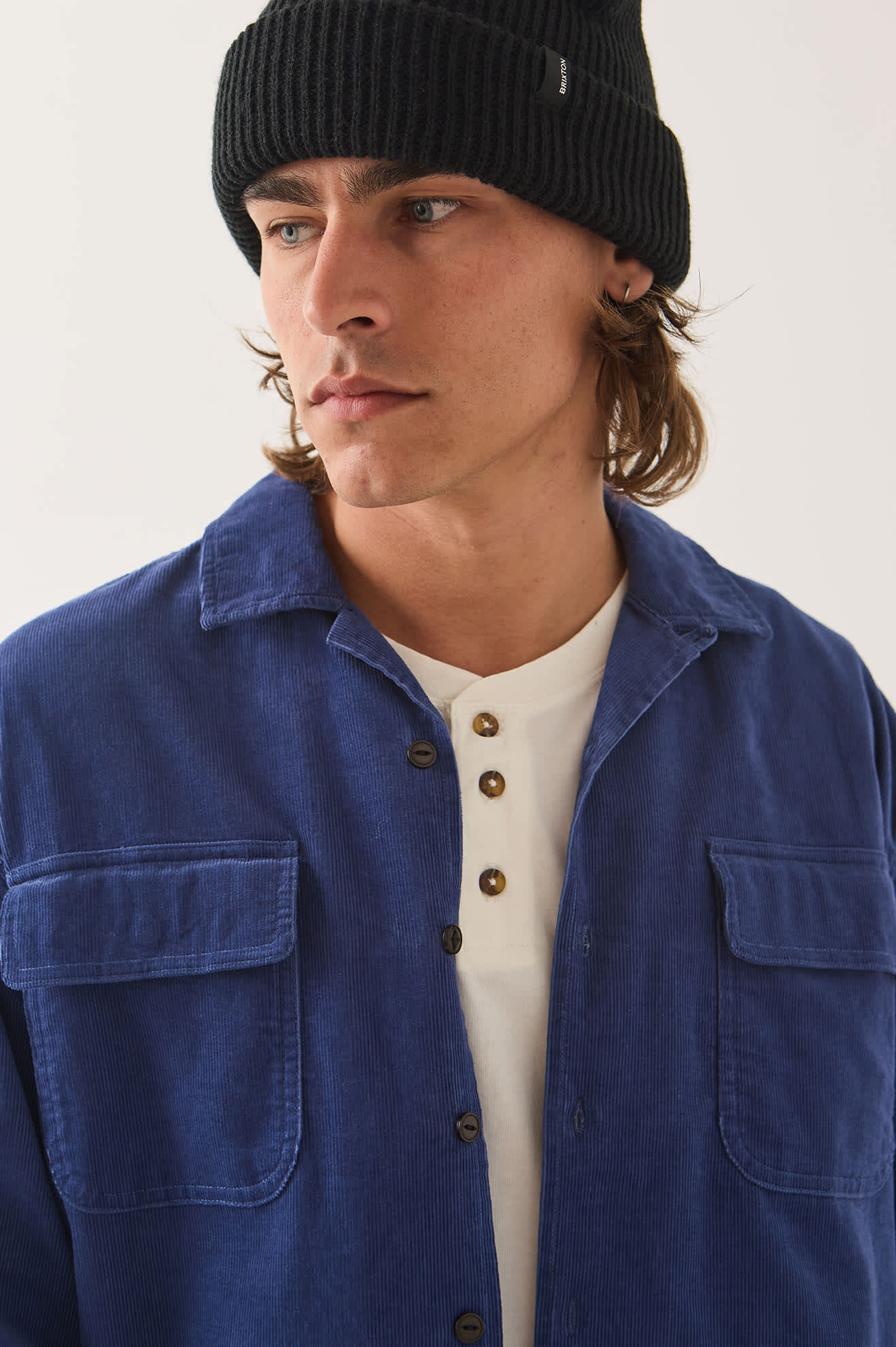 Men's Century Overshirt in the color Blue/Navy Shadow - Additional Fit image