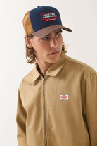 Men's Trademark Lightweight Garage Zip Jacket in the color British Khaki - Additional Fit image
