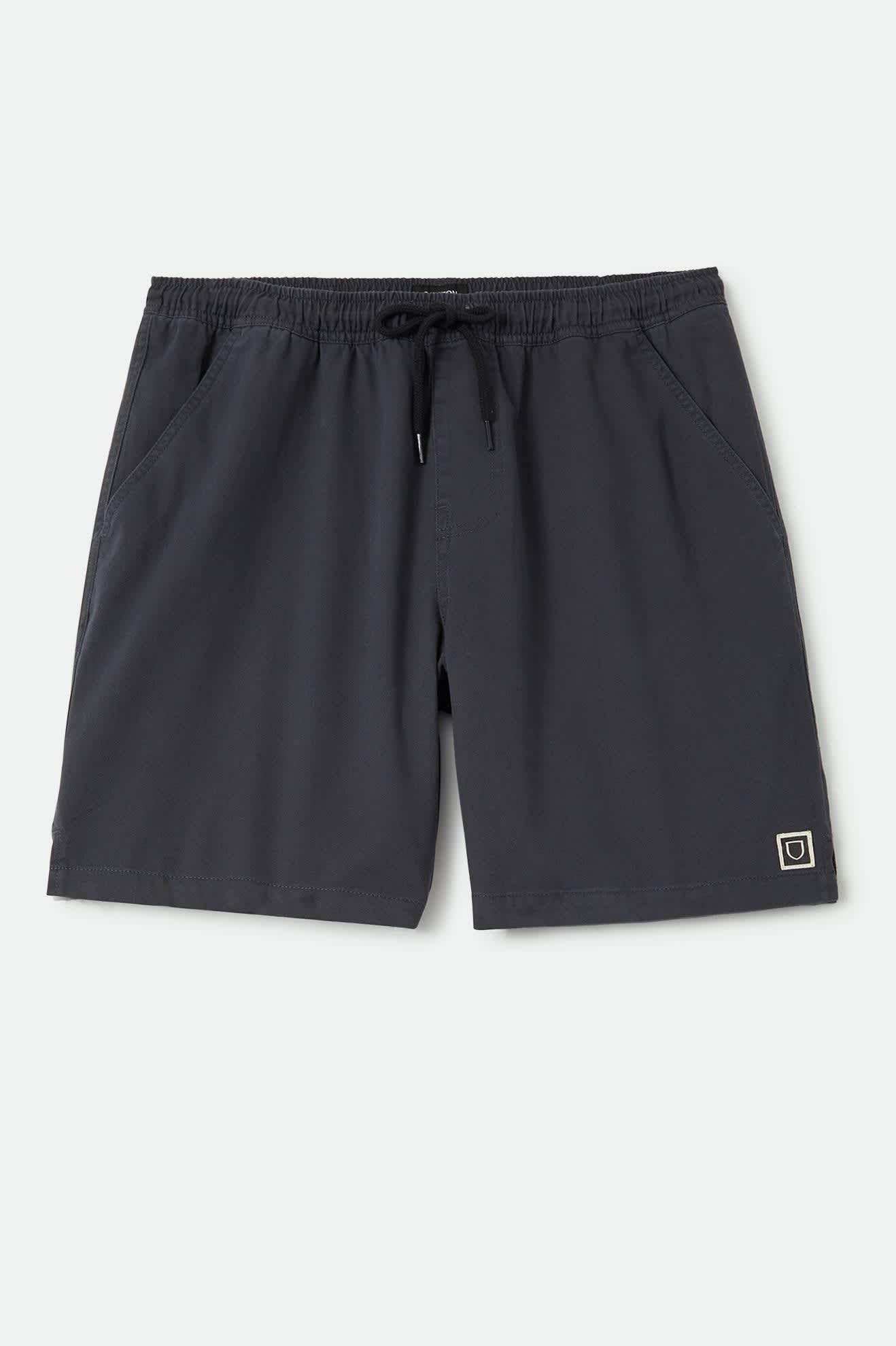 Men's Everyday Vintage Wash Short in the color Black - Front Product View