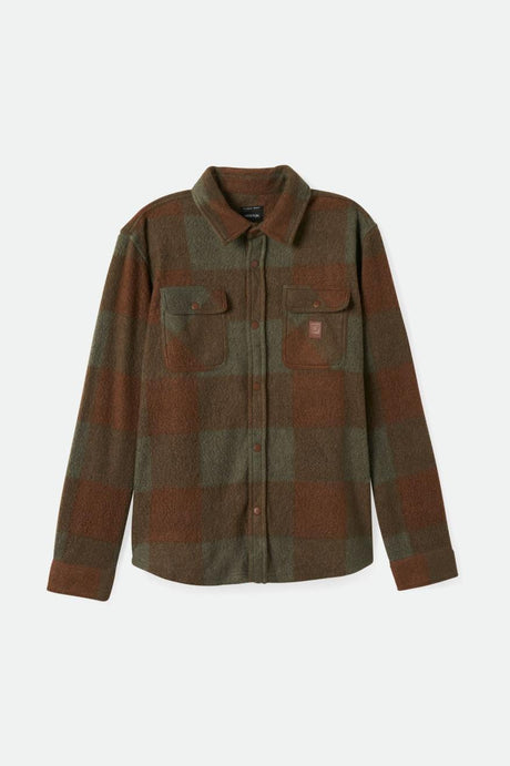 Bowery Arctic Stretch L/S Fleece - Bison/Olive Surplus