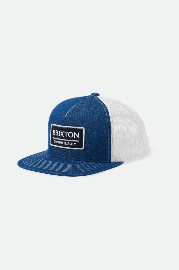 Brixton Palmer Proper MP Trucker Hat - Denim/White