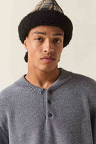 Men's Belgrade Sweater in the color Marled Blue - Additional Fit image