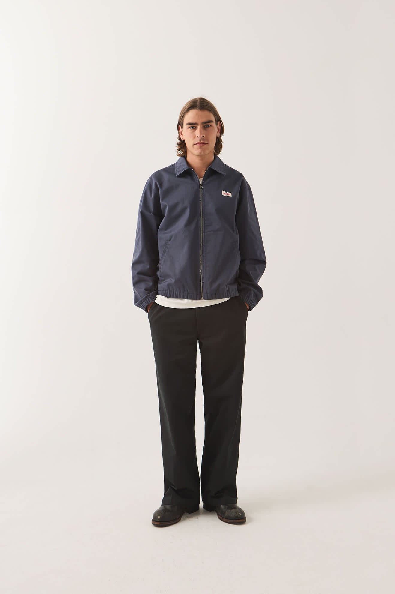 Men's Trademark Chino Pant in the color Black - Men's Front View