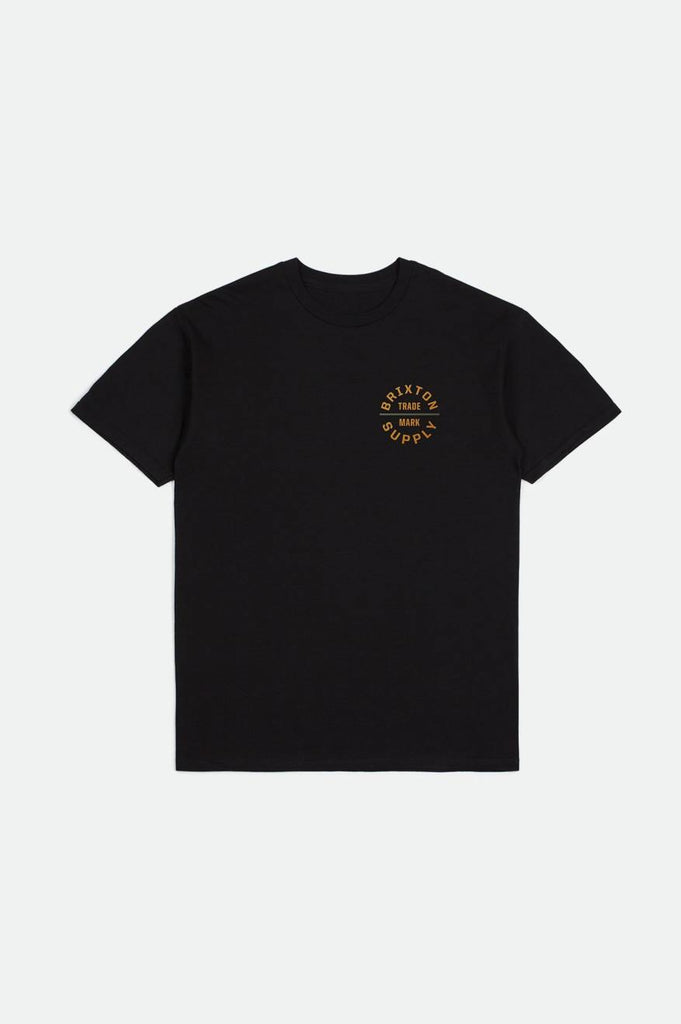 Brixton Oath V S/S Standard Tee - Black/Bright Gold/Olive Surplus