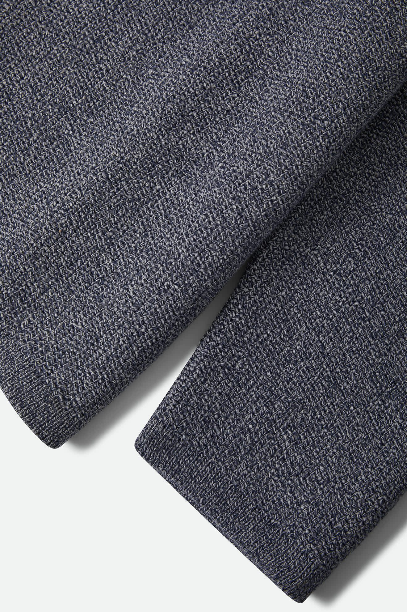 Men's Belgrade Sweater in the color Marled Blue - Additional Laydown image