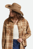 Women's Mesquite Cozy Cowboy Hat in the color Khaki - Additional Fit image