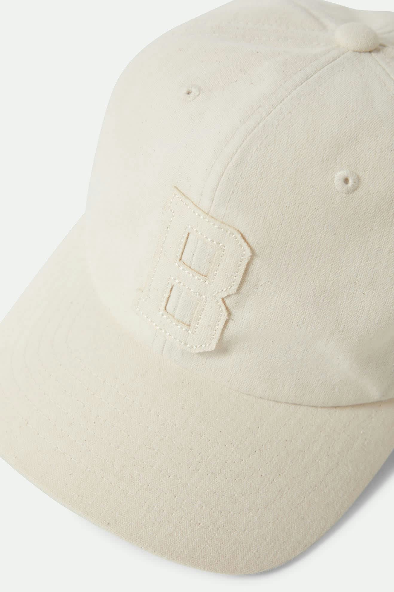 Unisex Big B Adjustable Hat in the color Egret White Canvas - Additional Laydown image