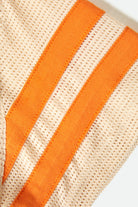 Women's Varsity Football Mesh T-Shirt in the color Whitecap - Additional Laydown image