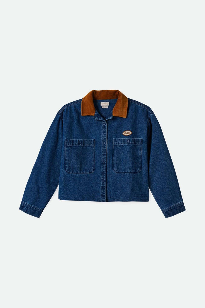 Women'sUtopia L/S Overshirt - Washed Denim| Main