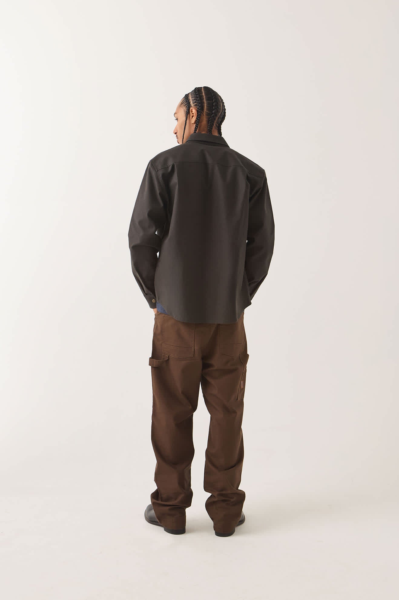 Men's Builders Carpenter Pant in the color Walnut Brown - Men's Back View