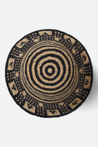 Women's Redding Packable Straw Bucket Hat in the color Black/Natural - Additional Laydown image