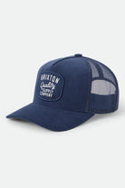 Unisex Hubal Trucker Hat in the color Dark Navy Corduroy - Front Product View