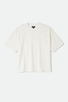 Men's Brixton Baseline Relaxed T-Shirt in the color Off White Vintage Wash - Front Product View