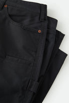 Men's Builders Carpenter Pant in the color Black - Additional Laydown image