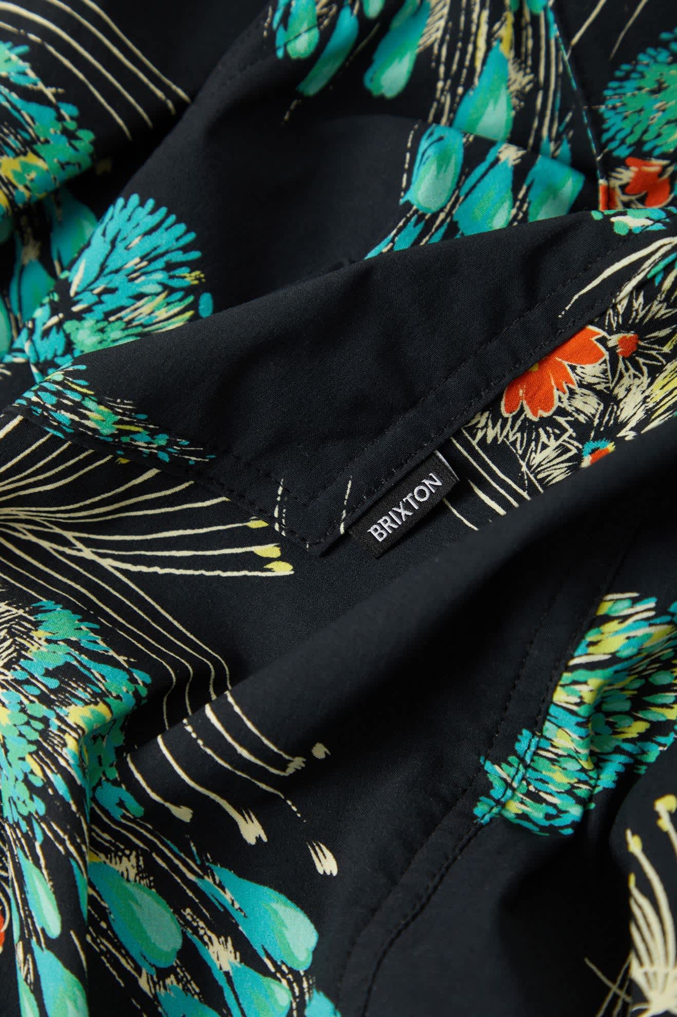 Men's Everyday Stretch Hybrid Short 7" in the color Black Floral - Additional Laydown image
