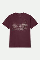 Men's Gallop S/S Standard T-Shirt in the color Port Worn Wash - Front Product View