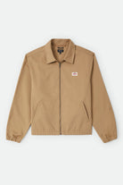Men's Trademark Lightweight Garage Zip Jacket in the color British Khaki - Front Product View