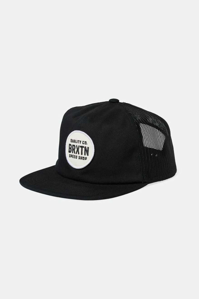 Brixton Gateway Netplus Trucker Hat - Black/Black