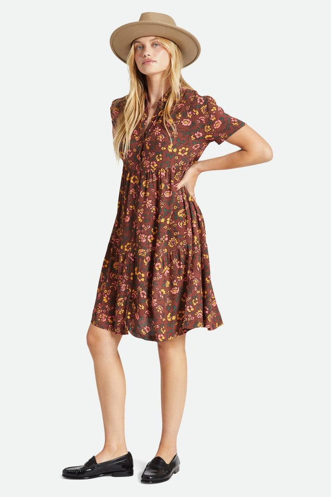 Brixton Beauford Dress - Rum Raisin