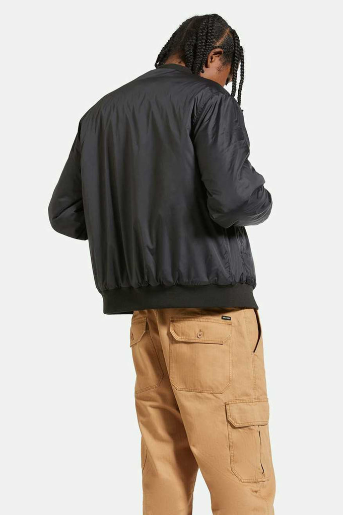 Men's Back Fit Image | Dillinger Flight Bomber Jacket - Black