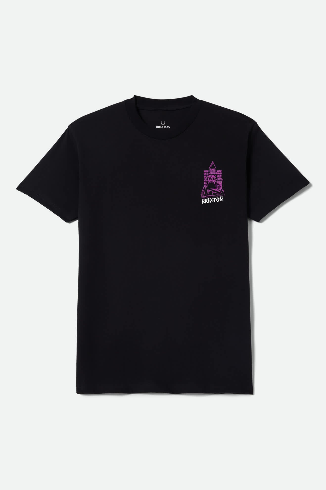 Men's Fantasy Short Sleeve Shirt in the color Black - Front Product View