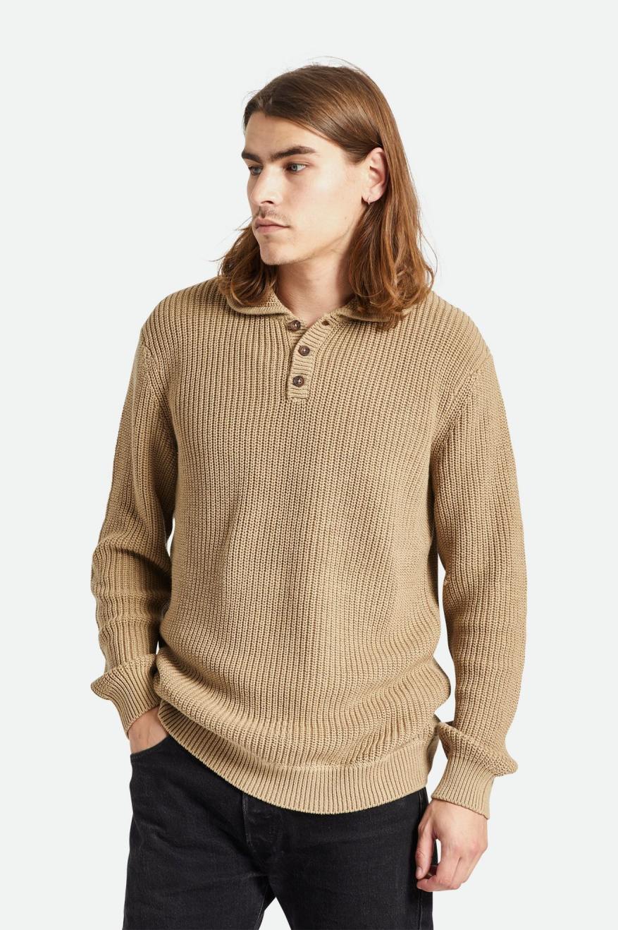 Not Your Dad's Fisherman Sweater - Oatmeal – Brixton Canada