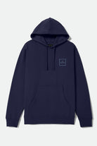 Men's Alpha Square Hoodie in the color Classic Navy/Borrowed Blue - Front Product View
