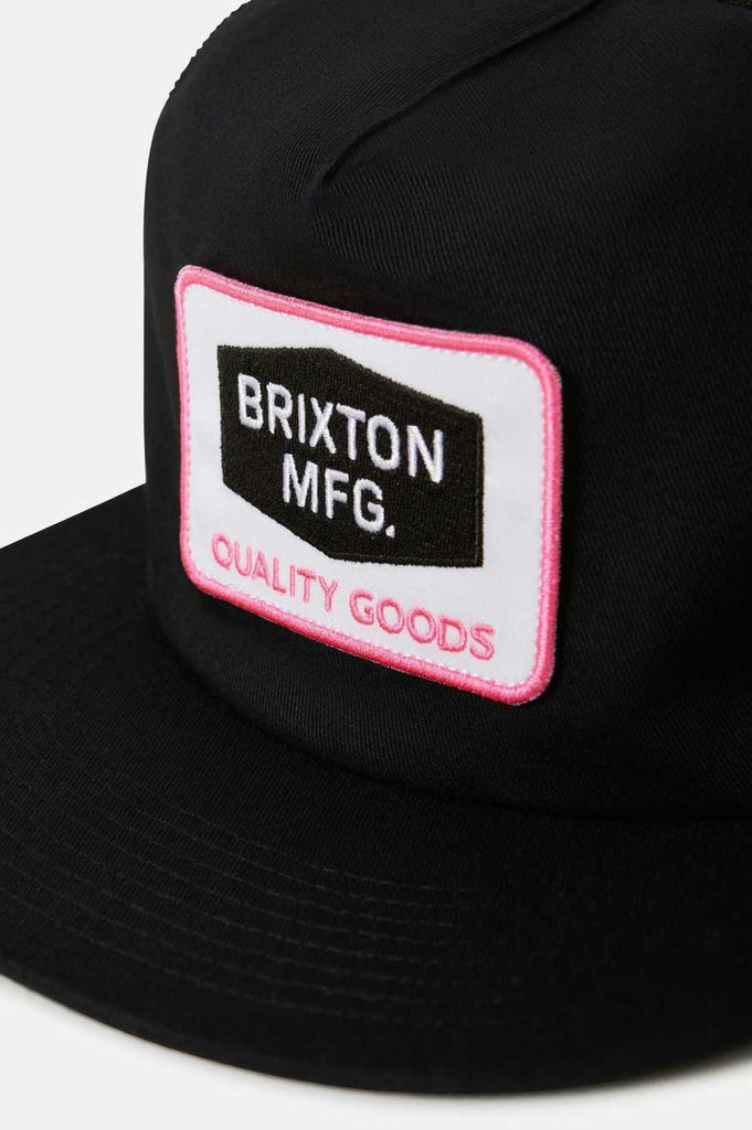 Brixton Neon Fallbrook Snapback - Black/Pink/Black