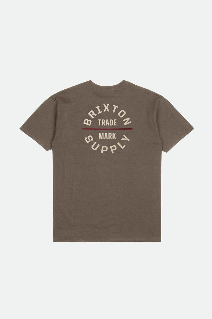 Brixton Oath V S/S Standard Tee - Dark Earth/Whitecap/Island Berry