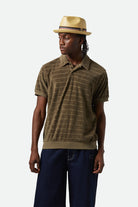 Men's Weekend Terry Cloth S/S Polo in the color Ivy Green - Men's Front View