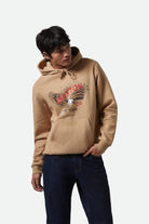 Men's Keller Hoodie in the color Sand - Men's Front View