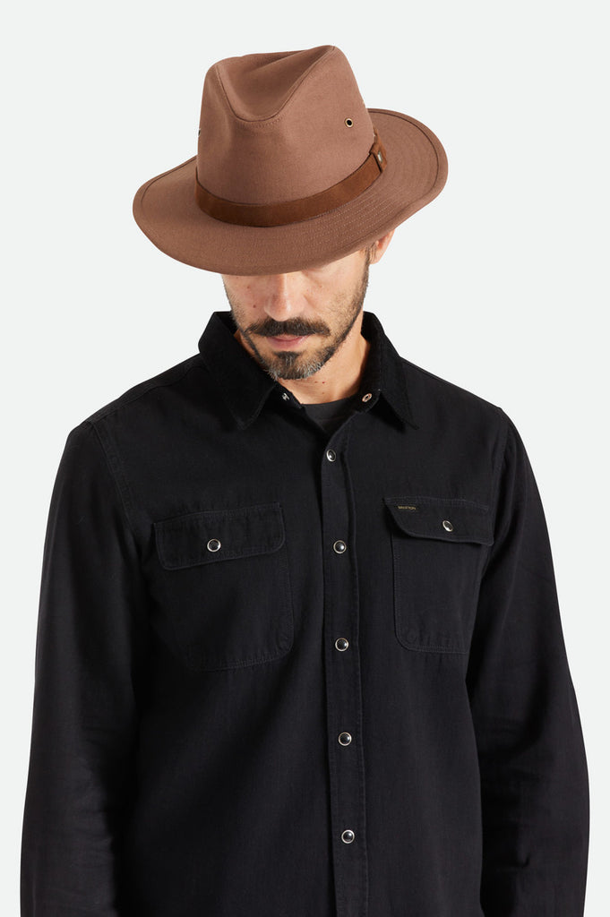 Brixton Messer Adventure Fedora - Desert Palm