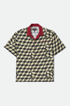 Men's Burger She Wrote Shirt in the color Black/Green Tile - Front Product View