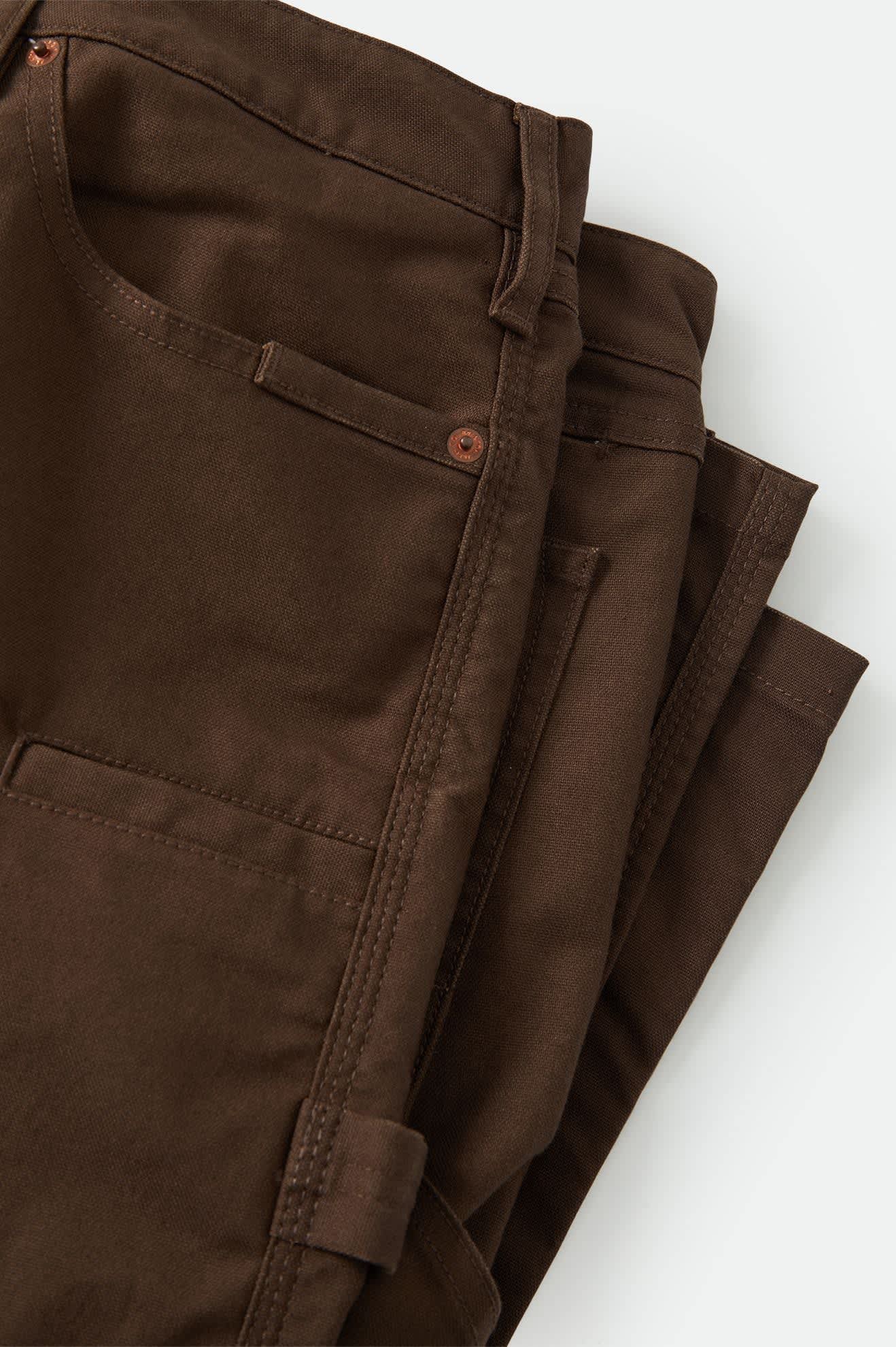 Men's Builders Carpenter Pant in the color Walnut Brown - Additional Laydown image