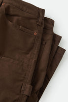 Men's Builders Carpenter Pant in the color Walnut Brown - Additional Laydown image