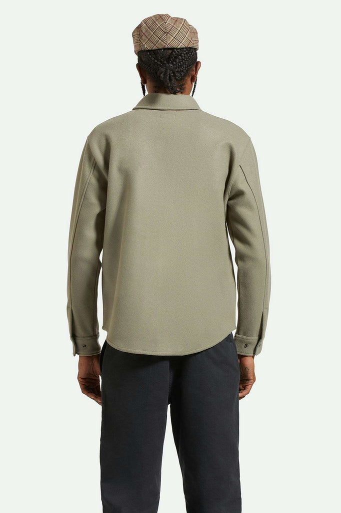 Men's Back Fit Image | Durham Felted Stretch Jacket - Vetiver