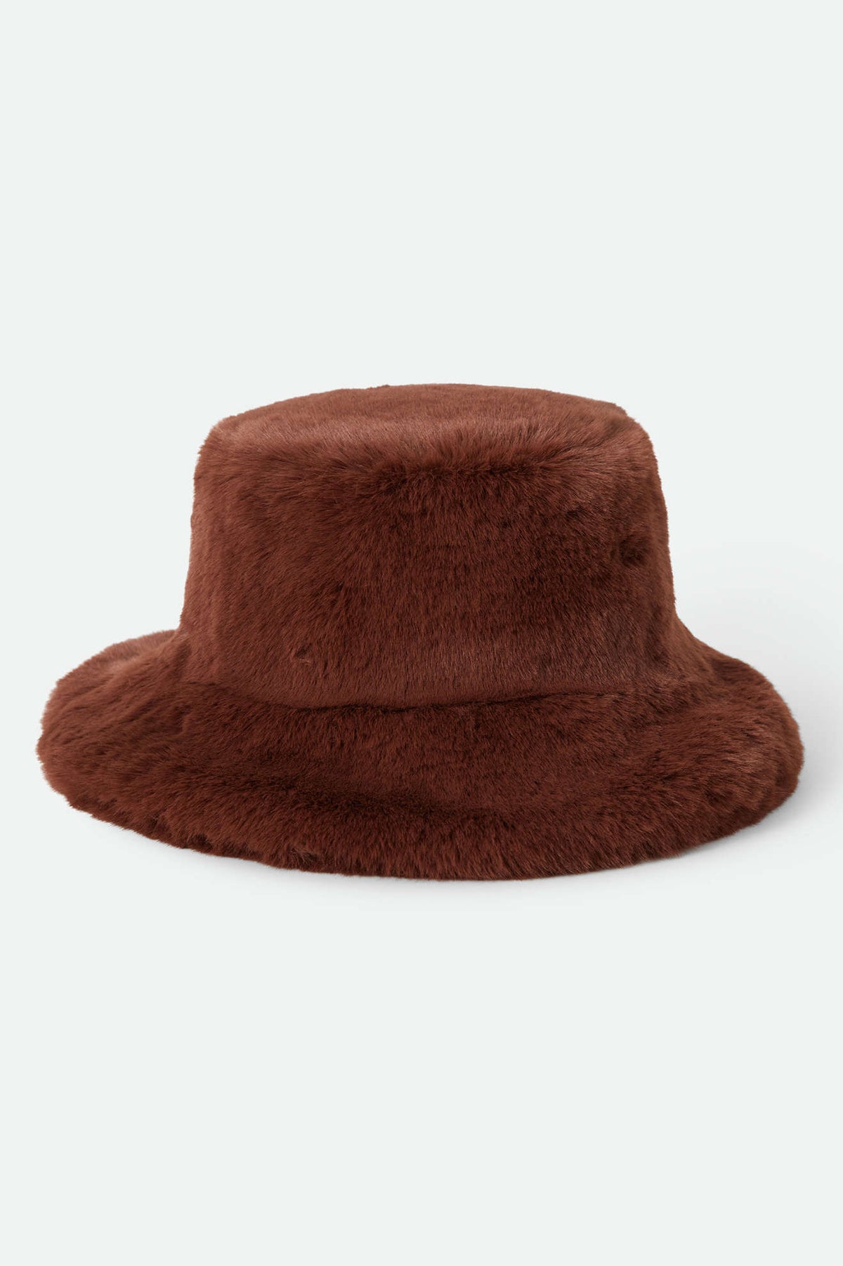 Women's Ellee Cozy Bucket Hat in the color Toffee Faux Fur - Additional Laydown image