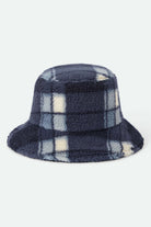 Women's Ellee Cozy Bucket Hat in the color Classic Navy Plaid - Additional Laydown image